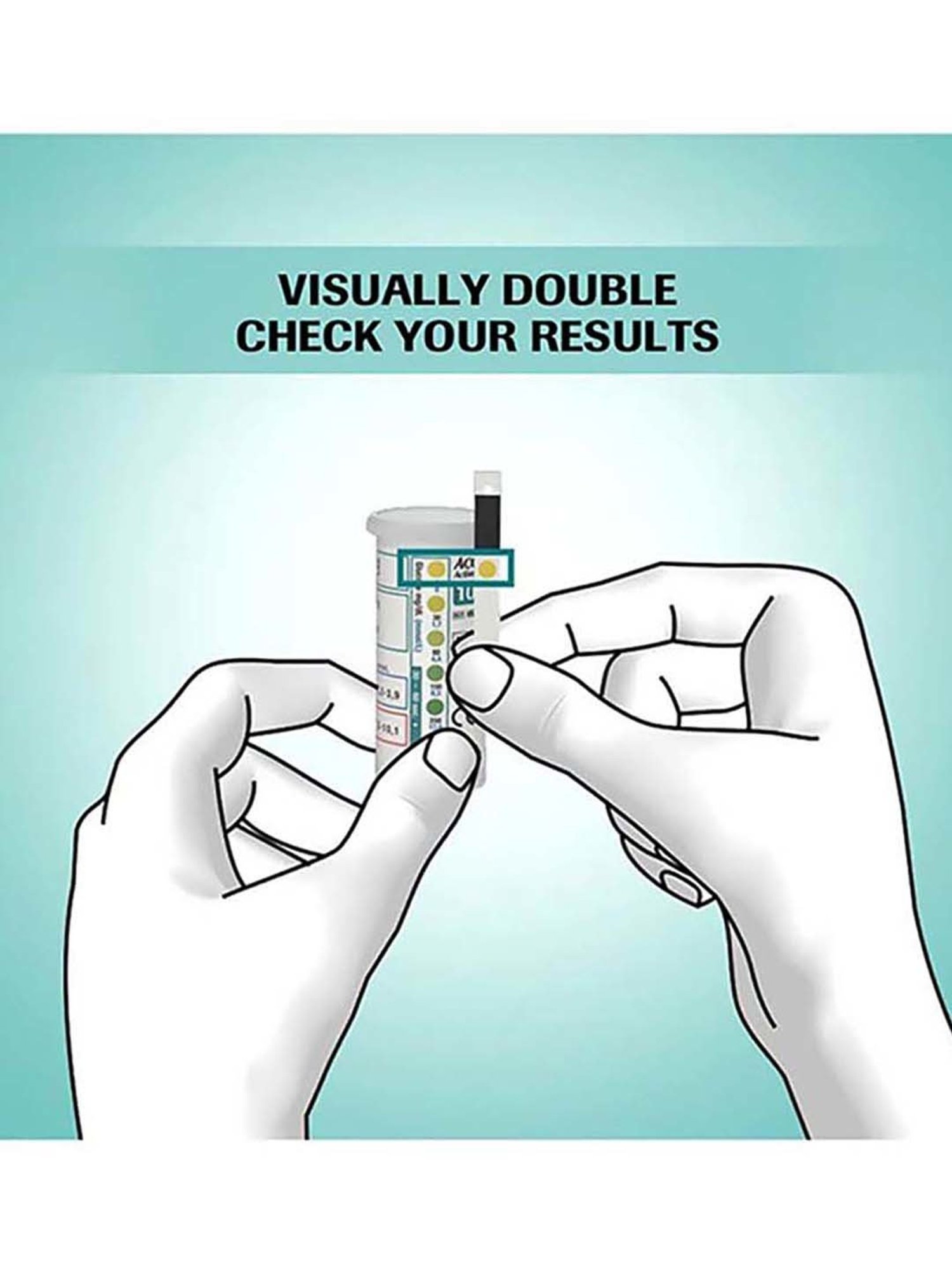 Accu Chek Active Blood Glucose Test Strip - 100 Piece (White)