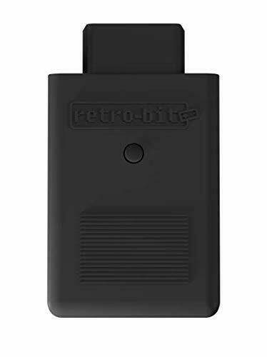 Retro-Bit Sega Genesis 2.4 GHz Wireless Controller 8-Button Arcade Pad for Sega Genesis Original/Mini, Nintendo Switch, PC, Mac &ndash; Includes 2 Receivers & Storage Case - Shadow
