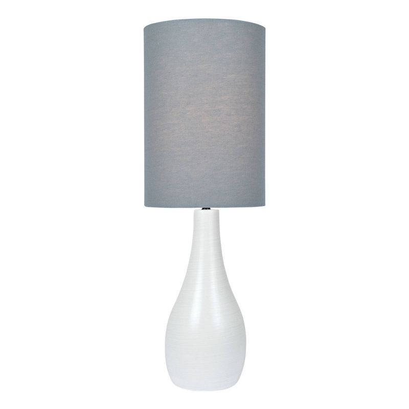 Quatro Table Lamp Brushed White  - Lite Source