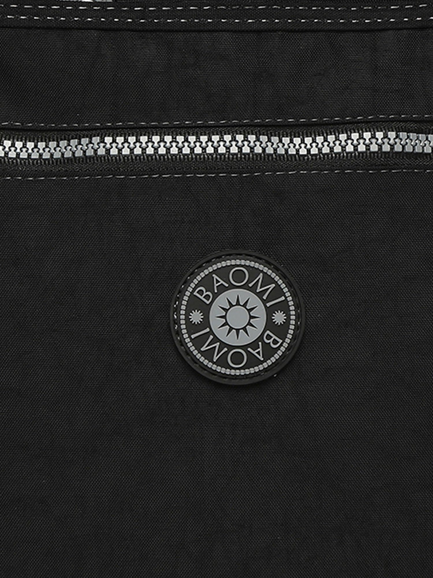 Baomi Black Solid Medium Handbag