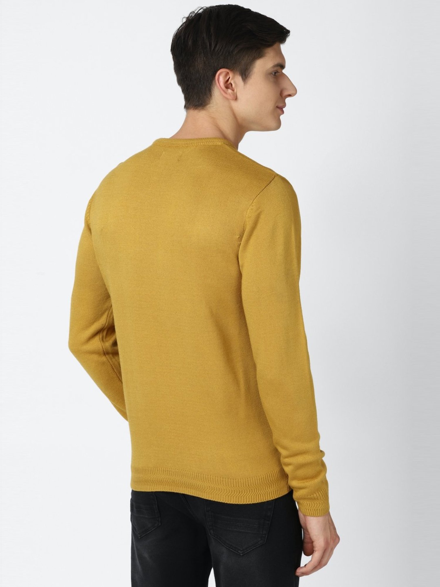 Duke Wine Self Striped Sweater