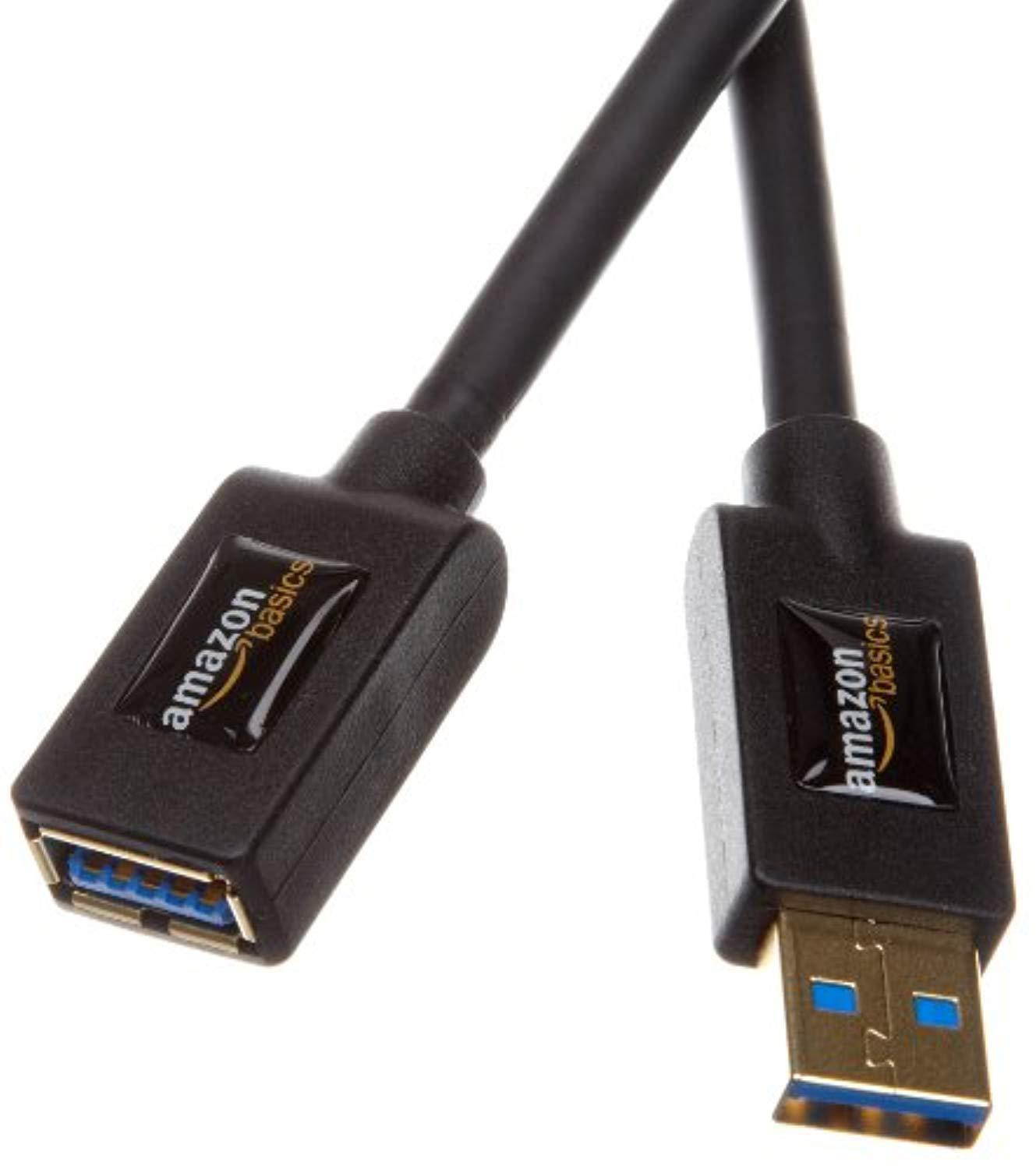 AmazonBasics USB 3.0 Extension Cable - A-Male to A-Female Adapter Cord - 3.3 Feet (1 Meter) Standard Packaging