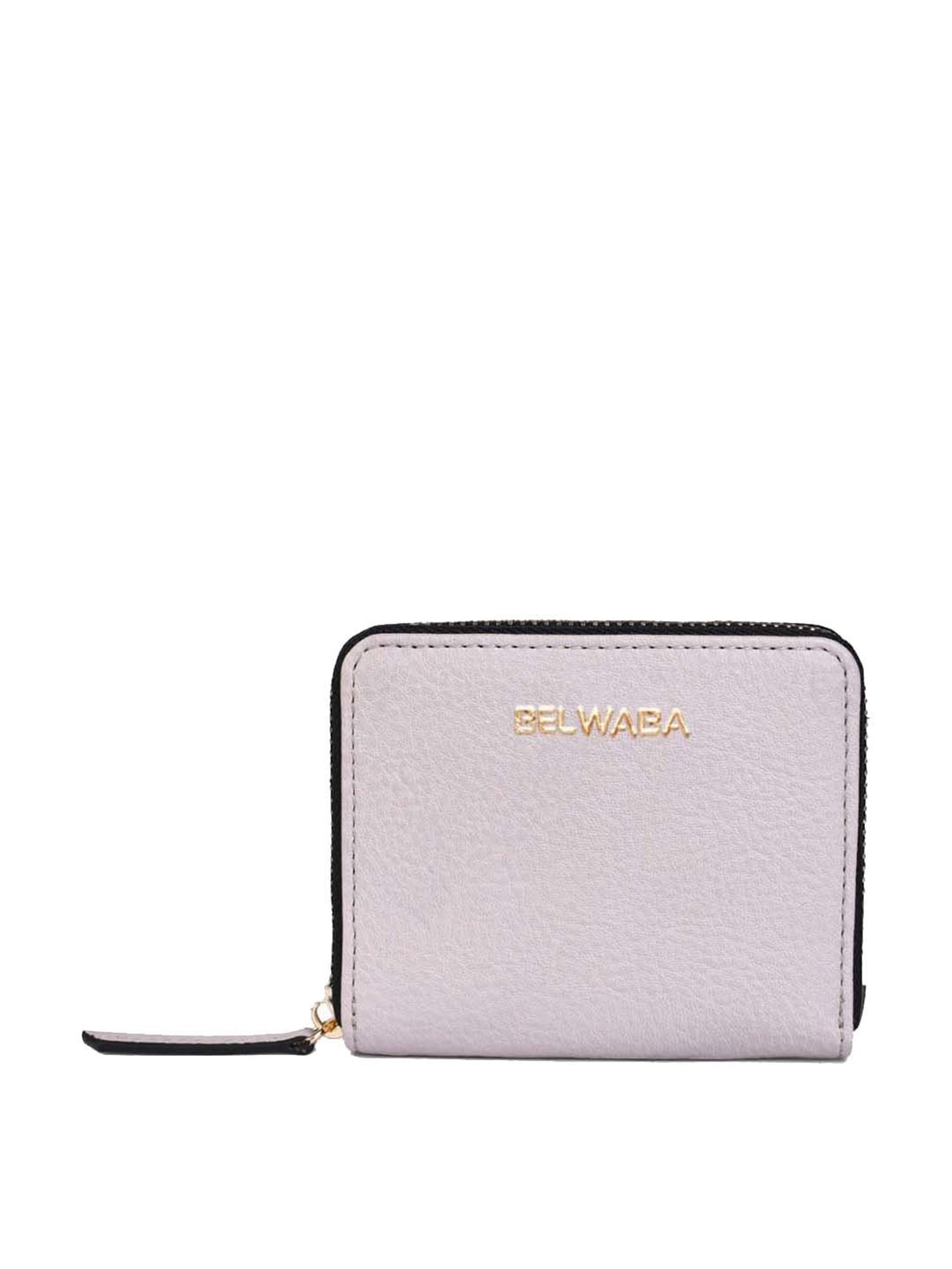 BELWABA Grey Solid Zip Around Wallet for Women