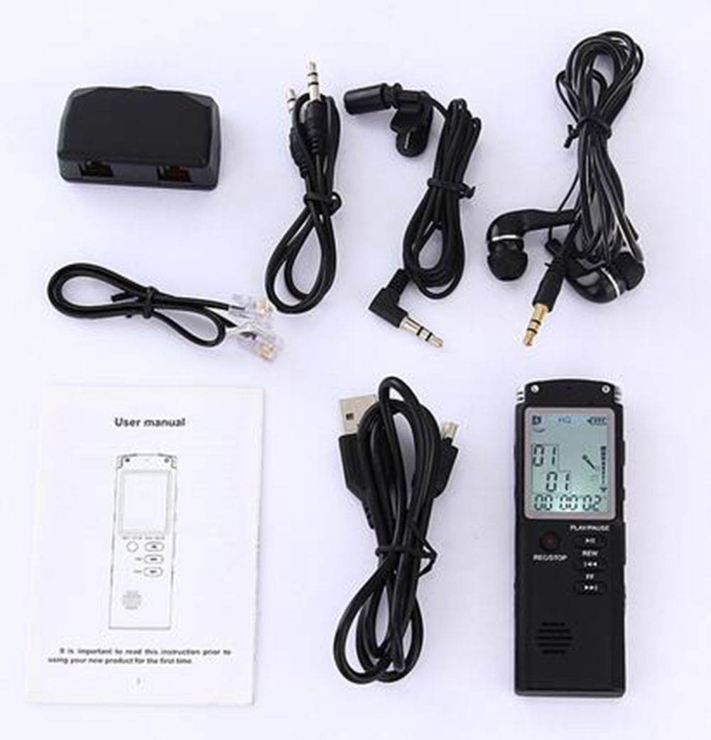 16GB Voice Recorder USB Professional 96 Hours Dictaphone Digital Audio Voice Recorder With WAV,MP3 Player