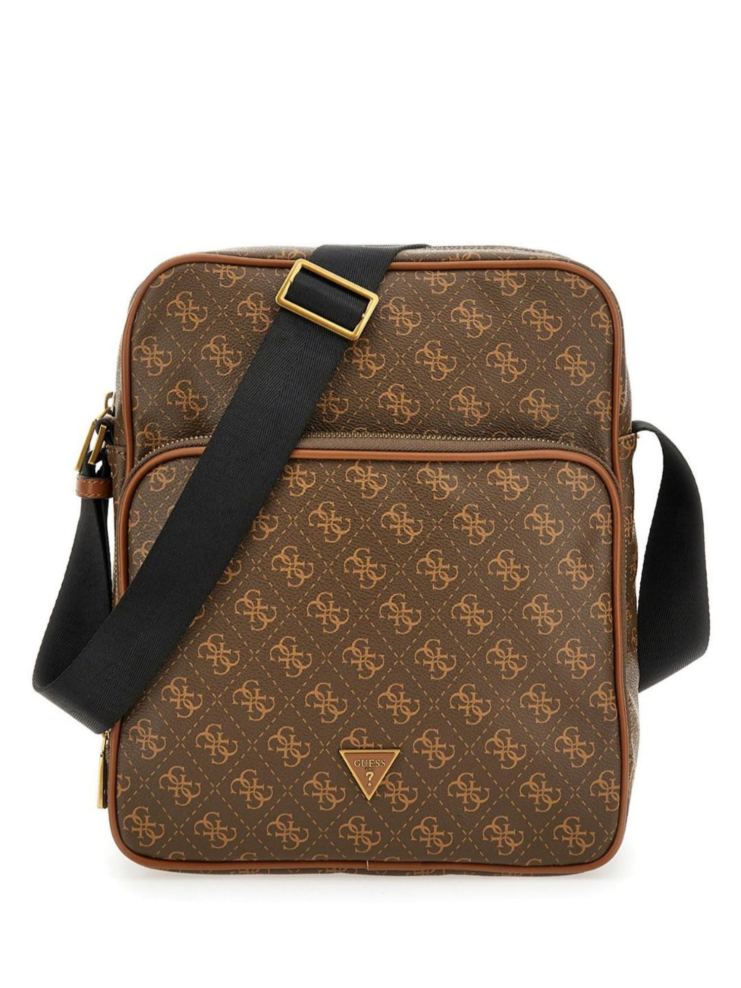 GUESS Brown VEZZOLA Printed Medium Cross Body Bag