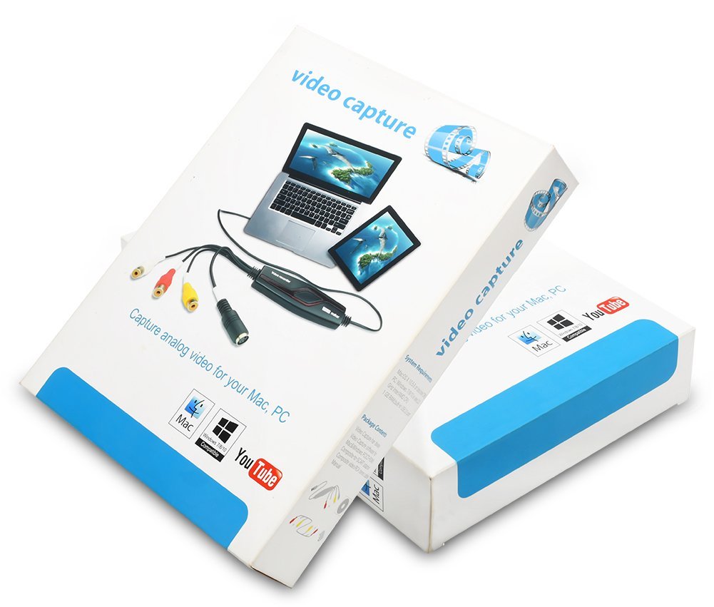 DIGITNOW Video Capture Converter, Capture Analog Video to Digital for Your Mac or Windows 10 PC, VHS to DVD