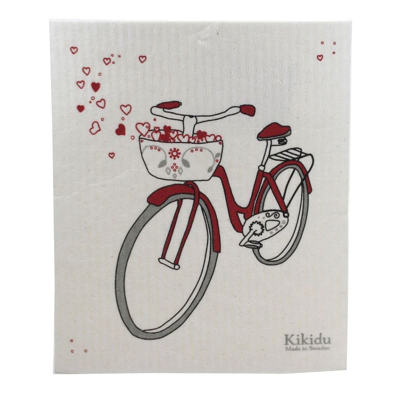 Swedish Dish Cloth 7.75" Heart Bicycle Elephant Dish Swedish Dish Cloth  -  Dish Cloth
