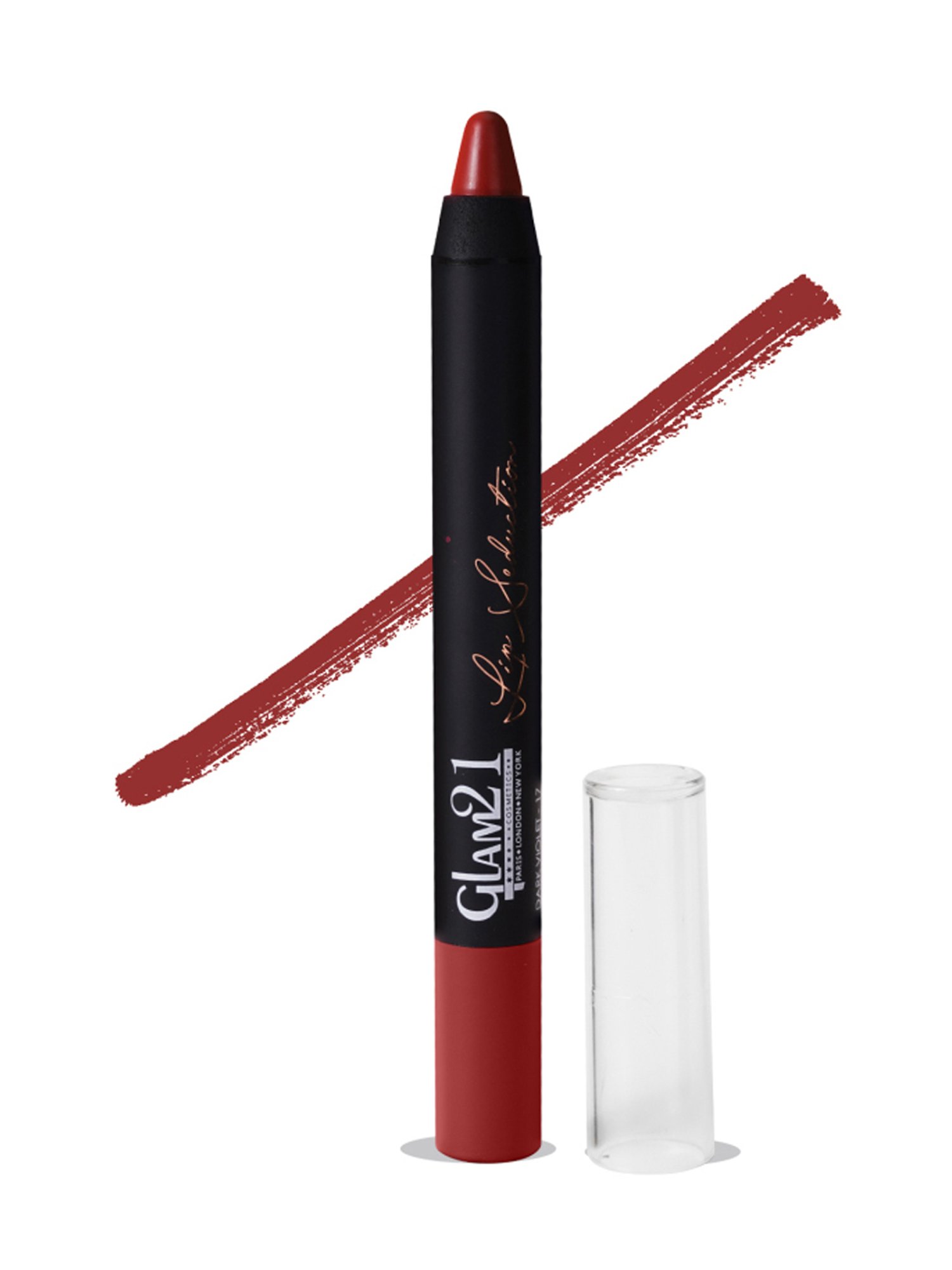 Glam21 Lip Seduction Crayon Lipstick 17 Dark Violet - 2.8 gm