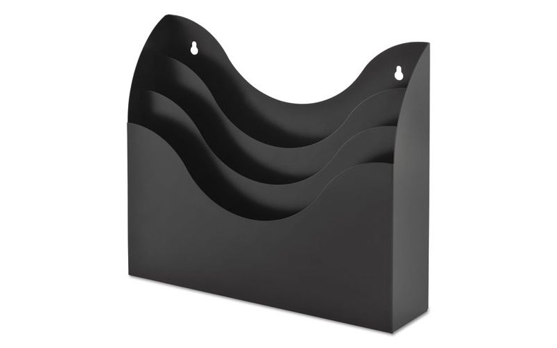 Steelmaster Three-Tier Organizer 11 1/2 x 3 1/2 x 12 7/8 Black 27130004