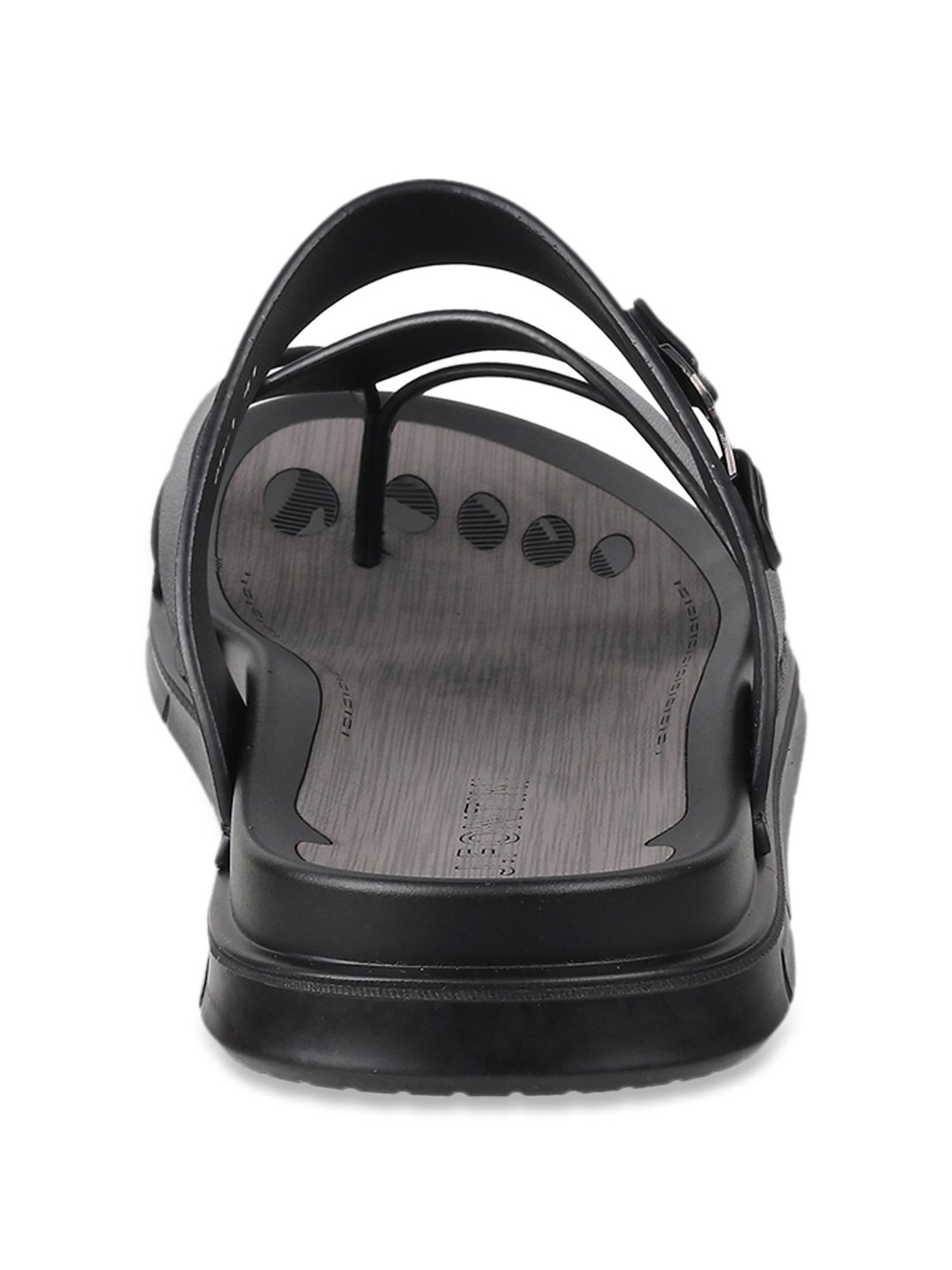 J. Fontini by Mochi Men's Black Toe Ring Sandals