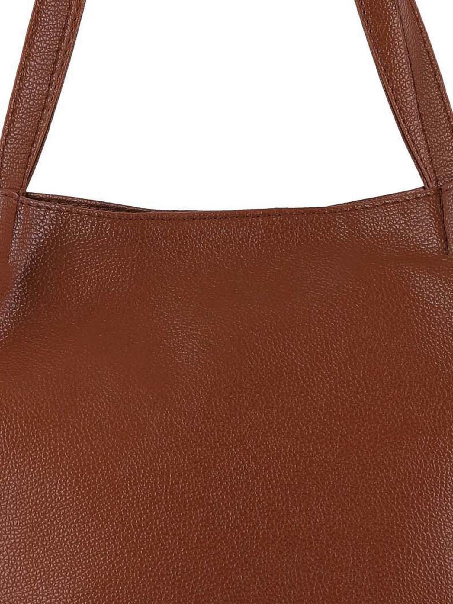 Toteteca Tan Solid Medium Shoulder Bag