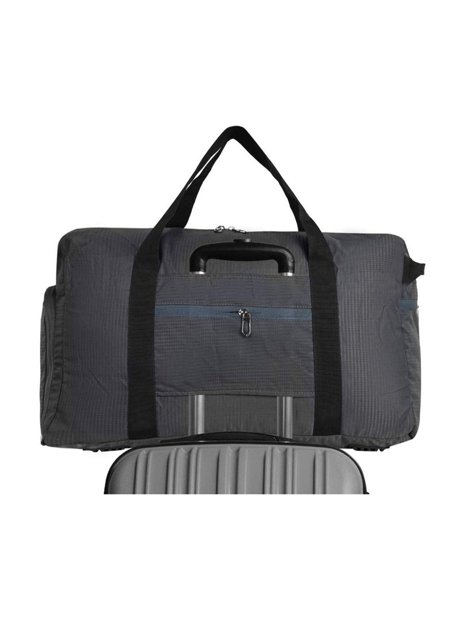 Fly Fashion Grey Solid Large Duffle Bag