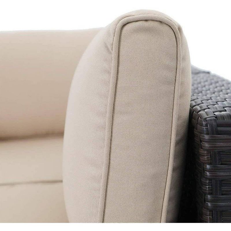 7pc Outdoor Wicker Rattan Furniture Set - Captiva Designs