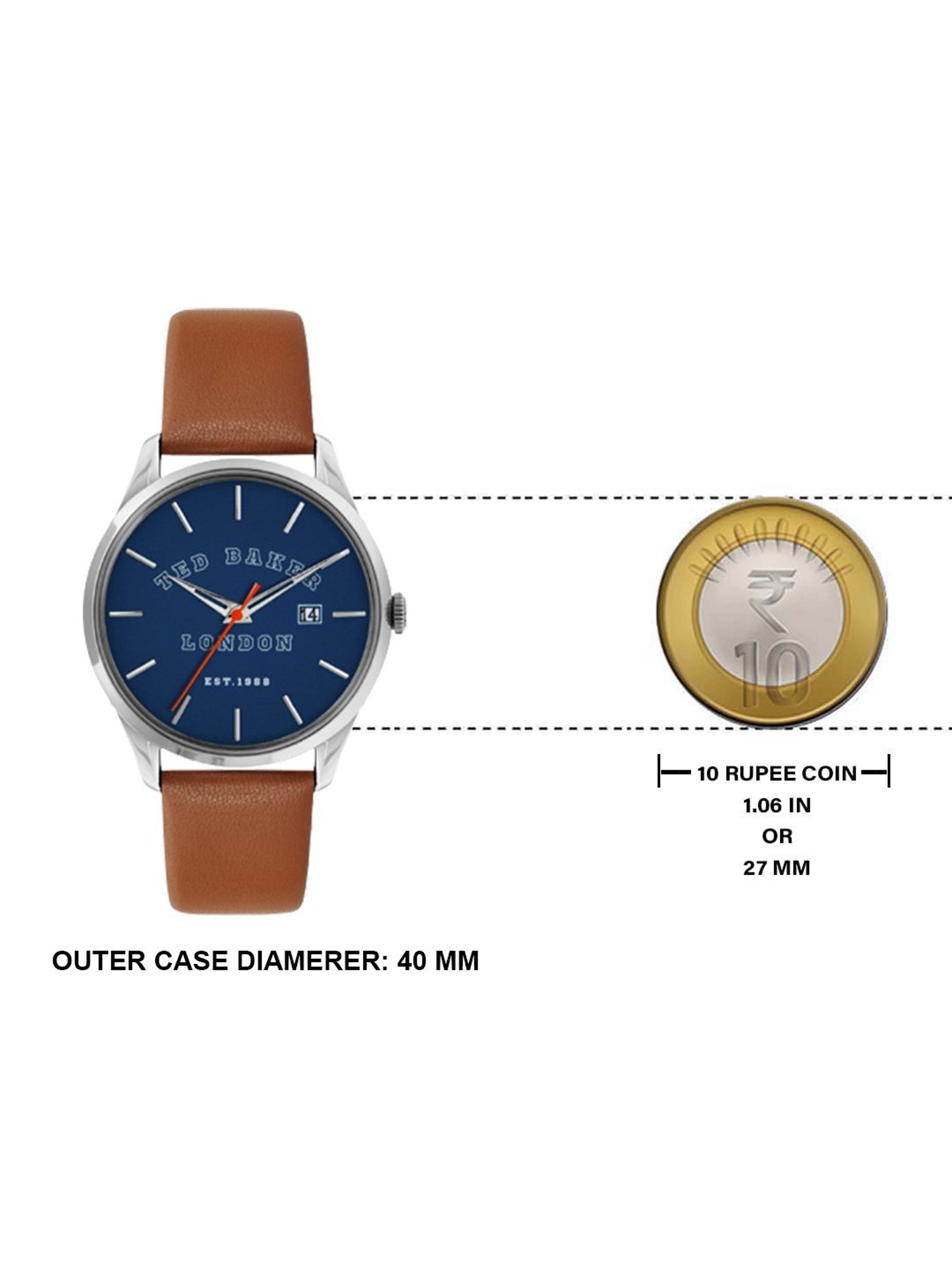 TED BAKER BKPLTF2079I Urban Analog Watch for Men