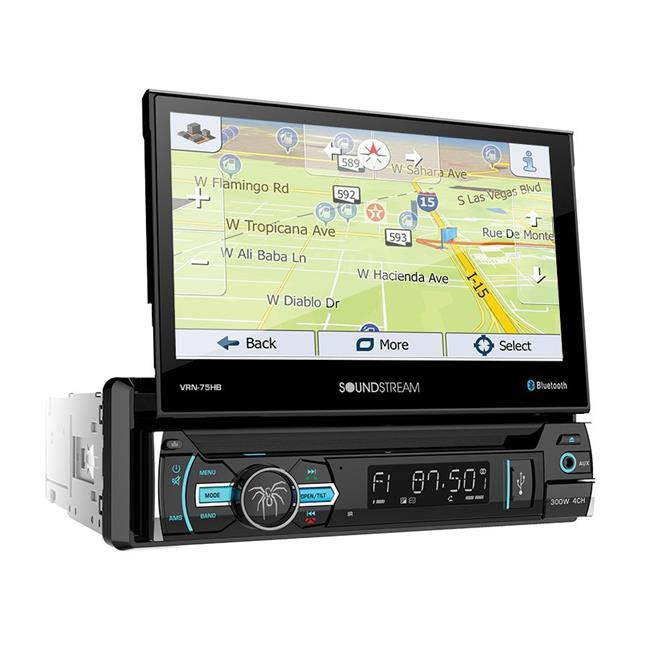 SoundStream VRN75HB 6.2 in. 1-DIN Aptix Source Unit with iGO GPS PhoneLink Bluetooth & LCD