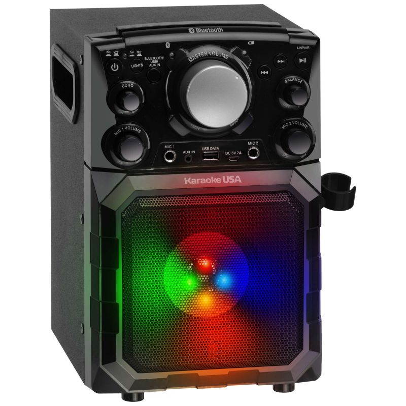 Karaoke USA GQ410 Portable MP3 Karaoke Player system - Black