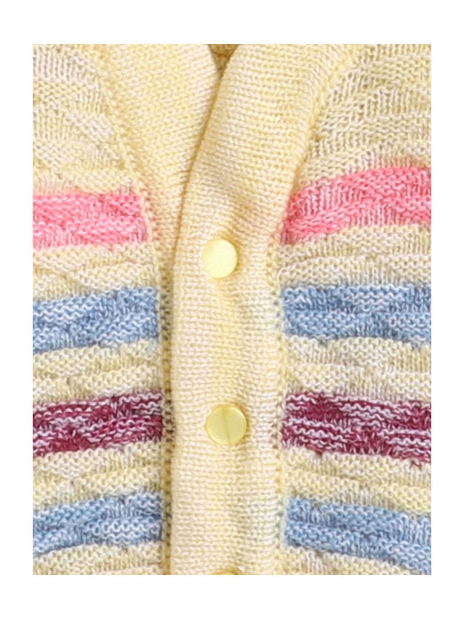 Pantaloons Baby Brown Cotton Printed Full Sleeves Sweater