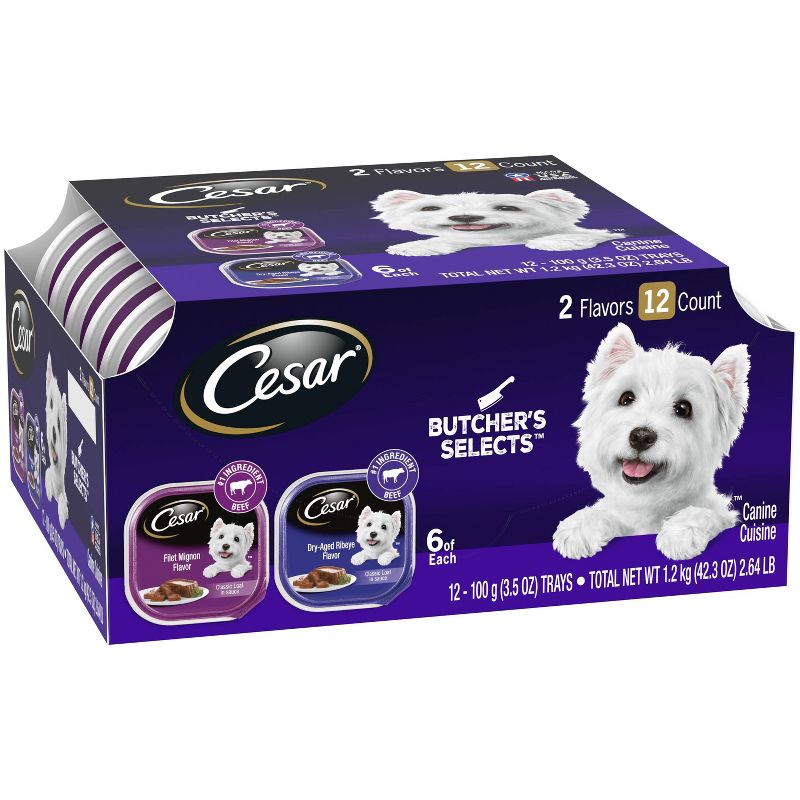 Blue Buffalo Delights Grain Free Paté Small Breed Wet Dog Food Top Sirloin & Grilled Chicken Flavors - 3.5oz/12ct Variety Pack