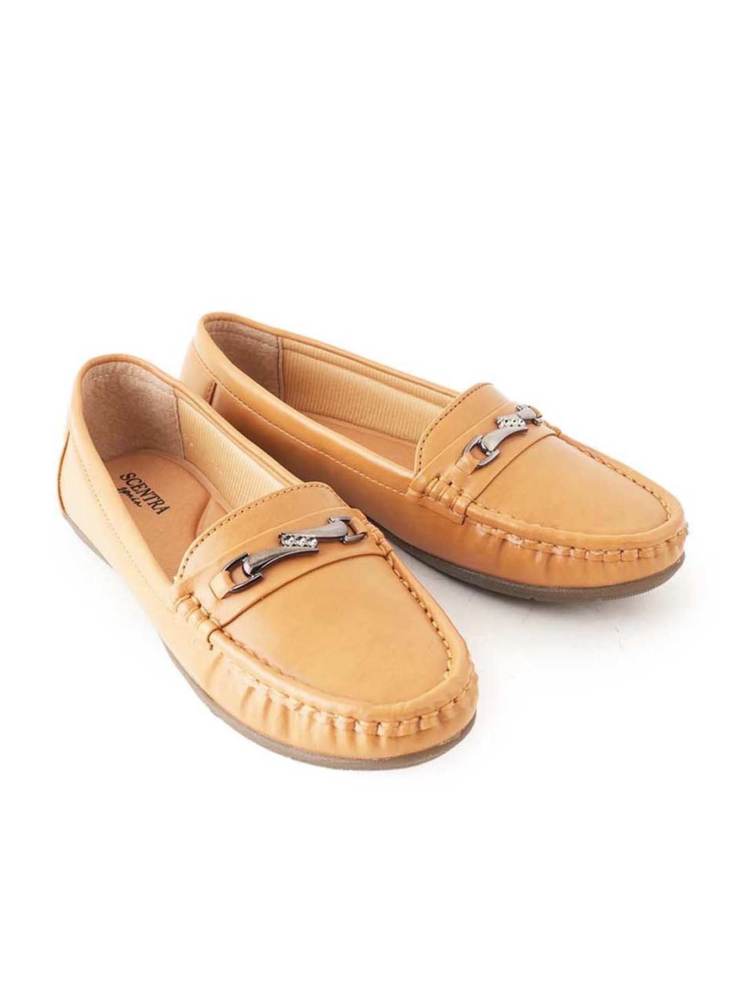 Scentra Women's Tan Casual Loafers
