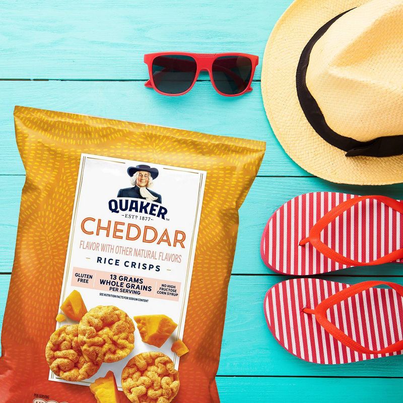 Quaker Popped Cheddar Cheese Rice Crisps - 6.06oz