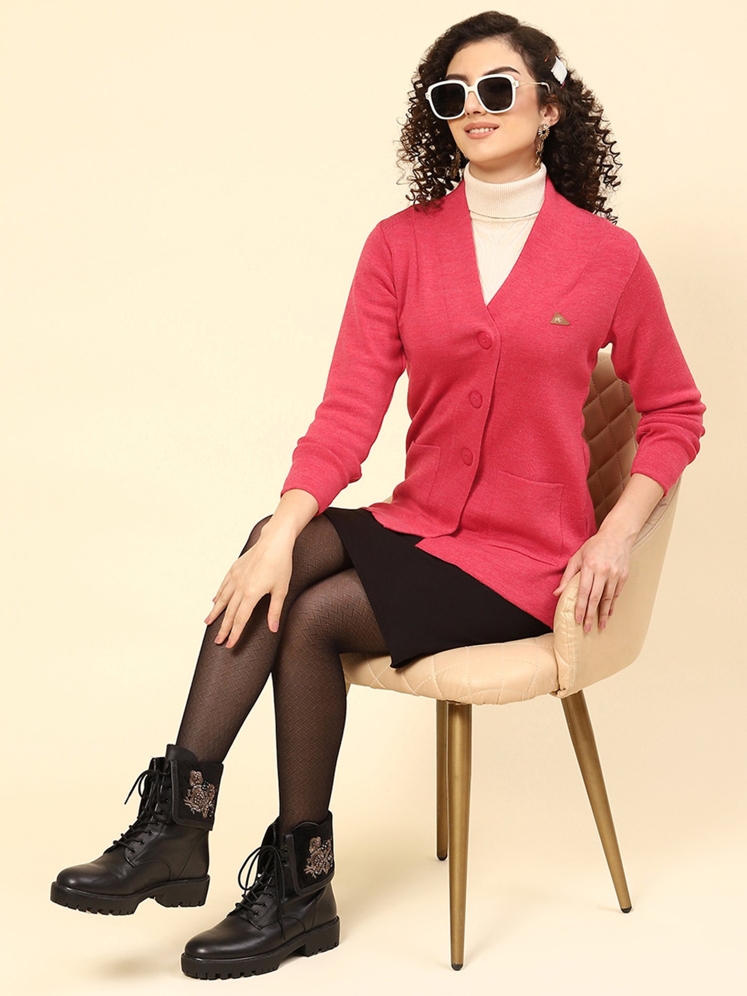 Monte Carlo Pink Cardigan