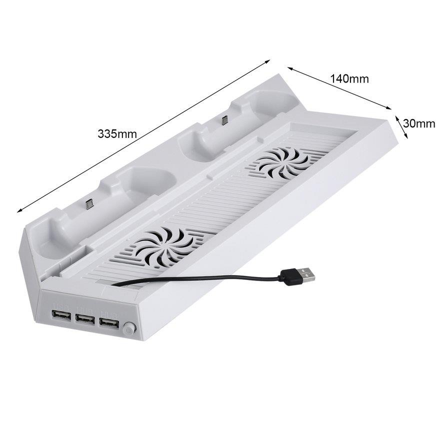 Charge Cooling Bracket for PS4 Host Controllers Vertical Stand Cooler with Fan