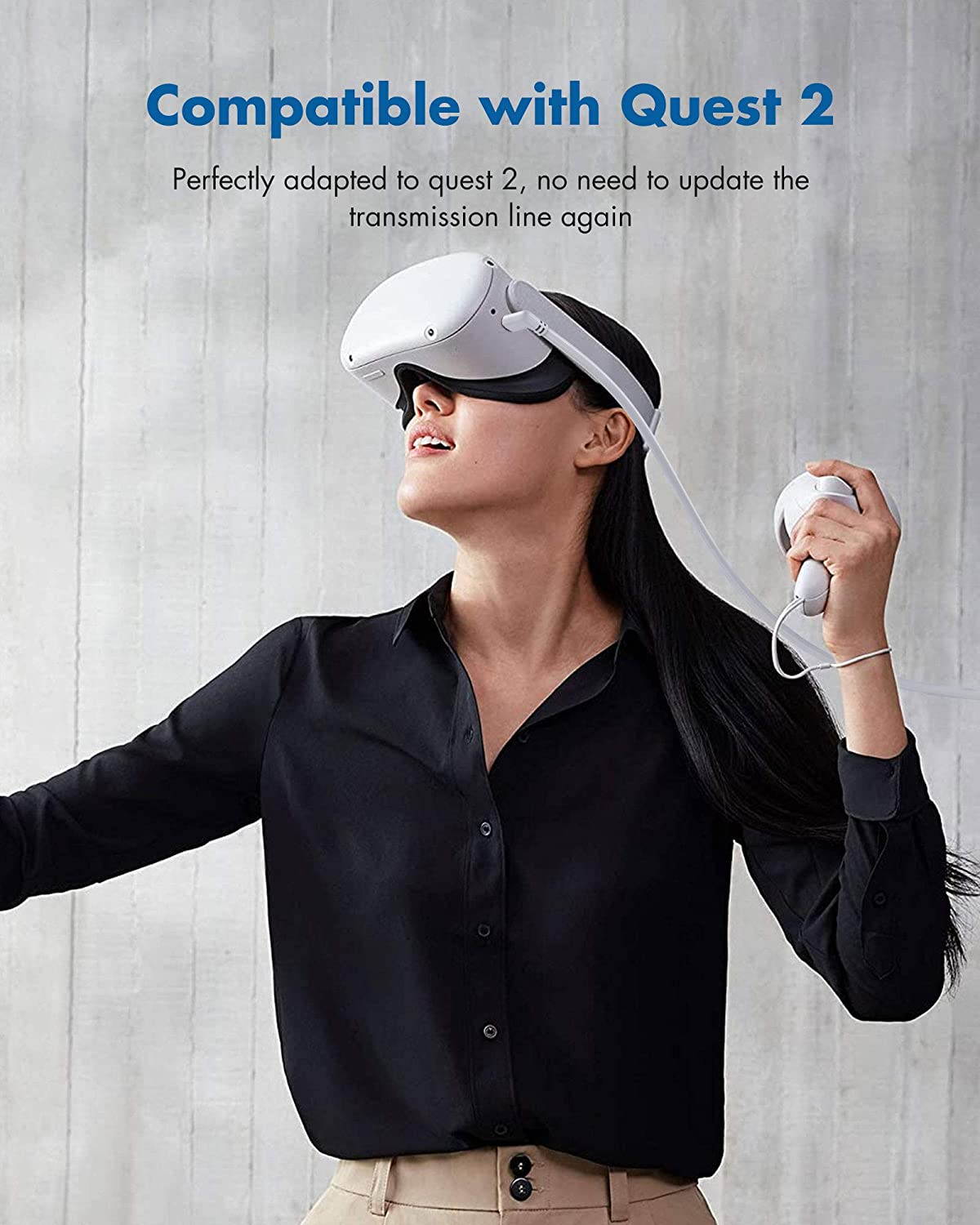 Link Cable Compatible for Oculus Quest 2, Fast Charging & PC Data Transfer USB C 3.2 Gen1 Cable for VR Headset and Gaming PC 10FT(3M)