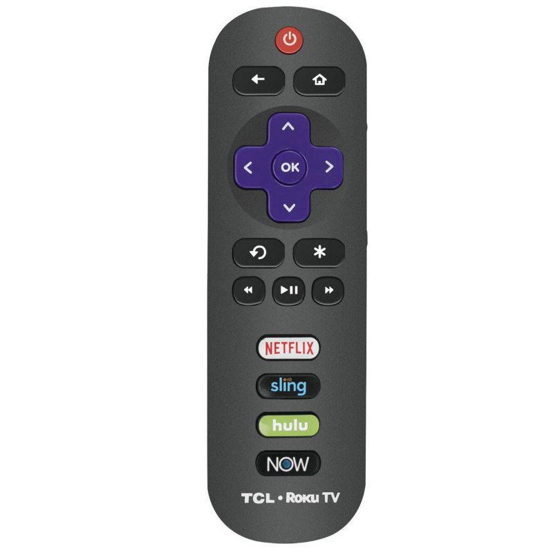 New RC280 Remote Confontrol for TCL ROKU TV with NETFLIX Sling Hulu NOW APP key