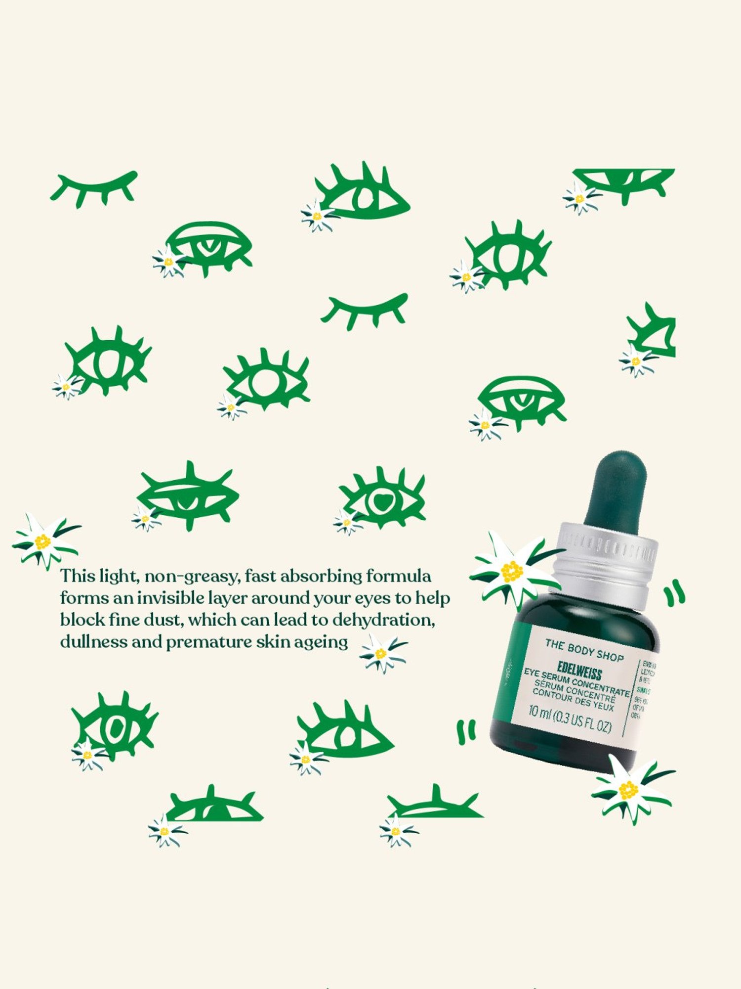 The Body Shop Edelweiss Eye Concentrate - 10 ml