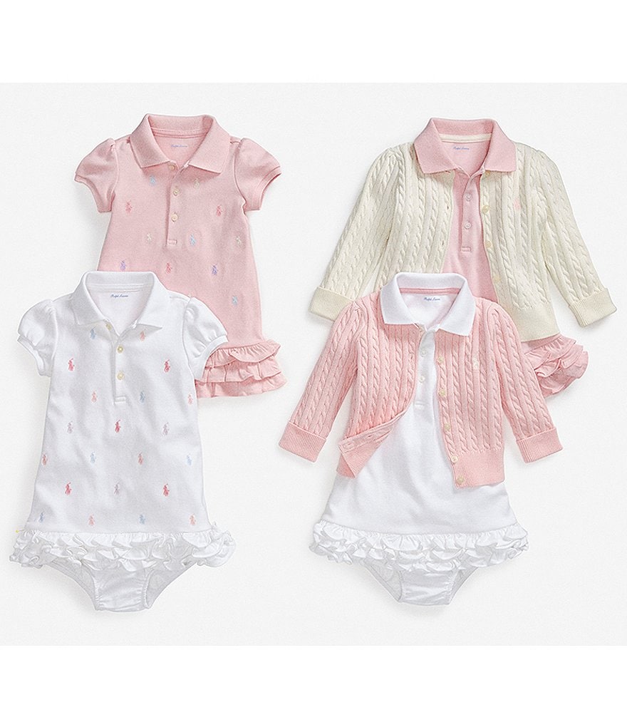 Ralph Lauren Childrenswear Baby Girls 3-24 Months Mini Cable-Knit Cardigan