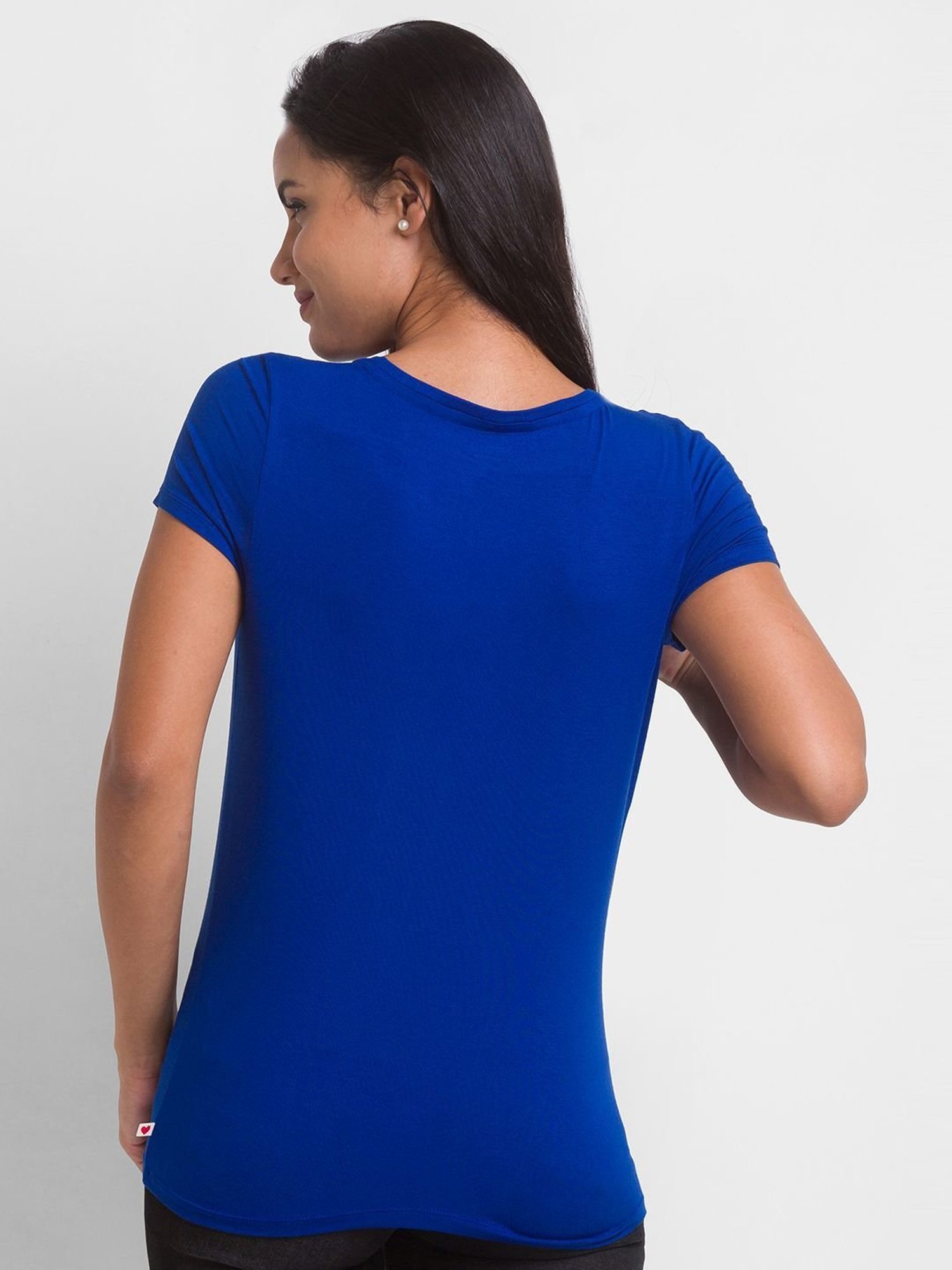 Spykar Blue Printed T-Shirt