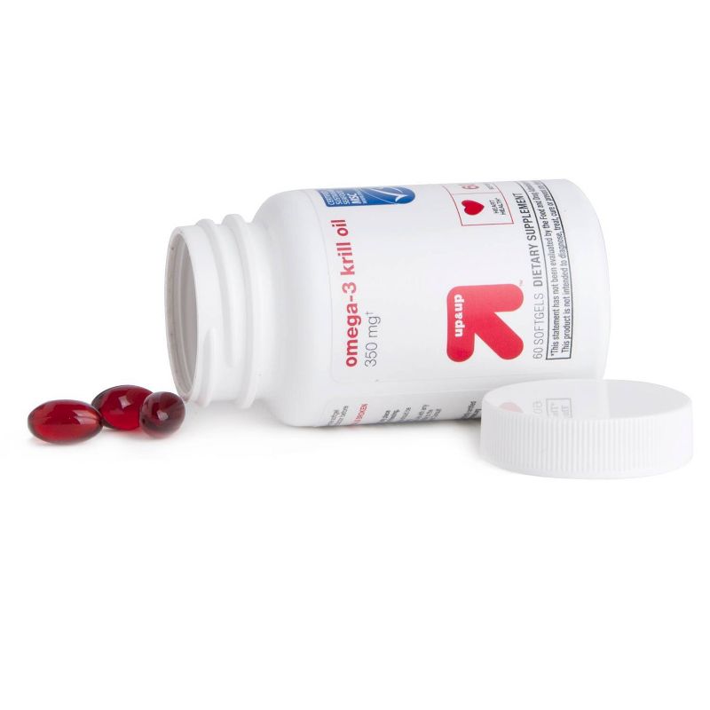 Omega-3 Krill Oil Dietary Supplement Softgels - 60ct - up & up™