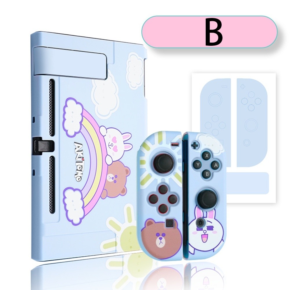 Suitable for Nintendo Switch Protective Shell Frosted Painted Shell Ns Split Shell Switch Protective Cover B