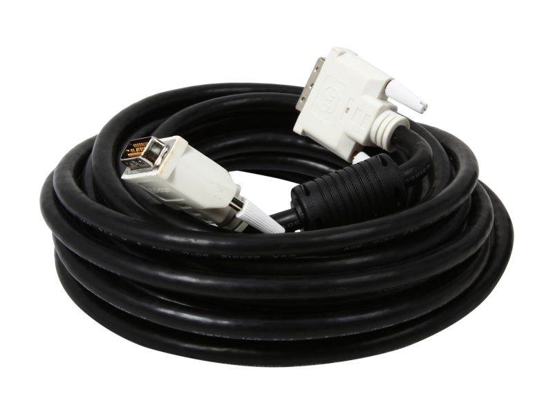 DAT 7321D Black Male to Male One DVI-D to DVI-D Single Link Cable