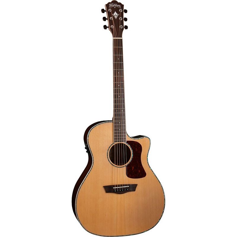 Washburn HG26SCE-O Heritage Grand Auditorium Acoustic-Electric Guitar Natural