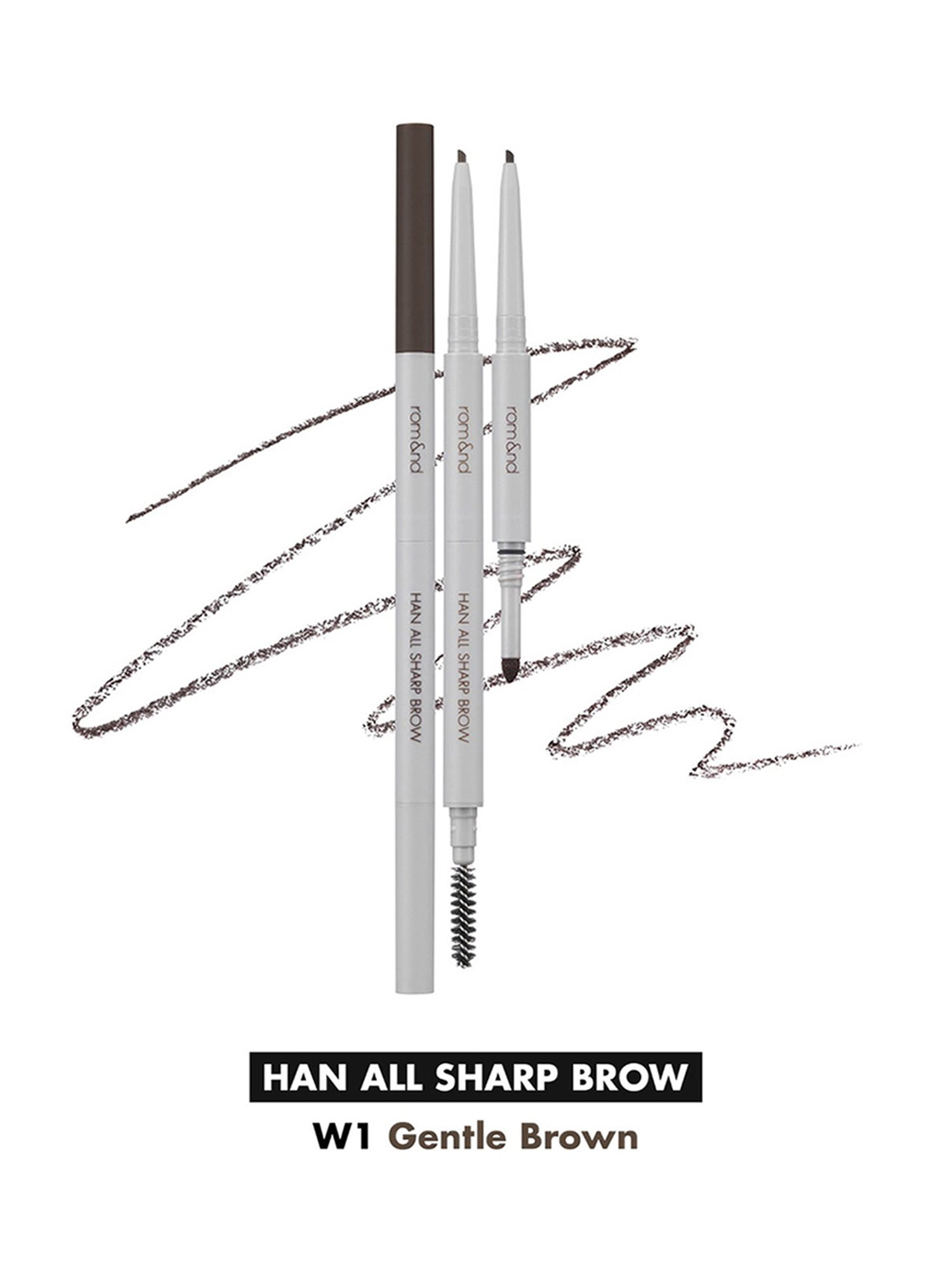 Rom&nd Han All Sharp Brow W1 Gentle Brown - 0.24 gm