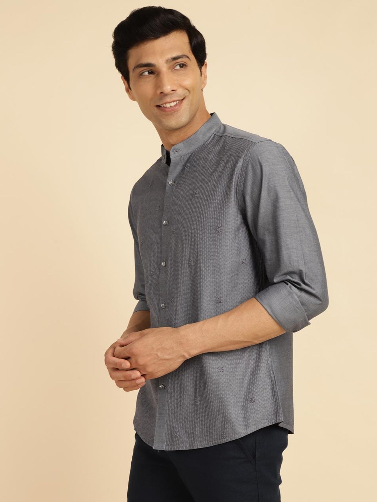 High Star Black Cotton Relaxed Fit Striped T-Shirt