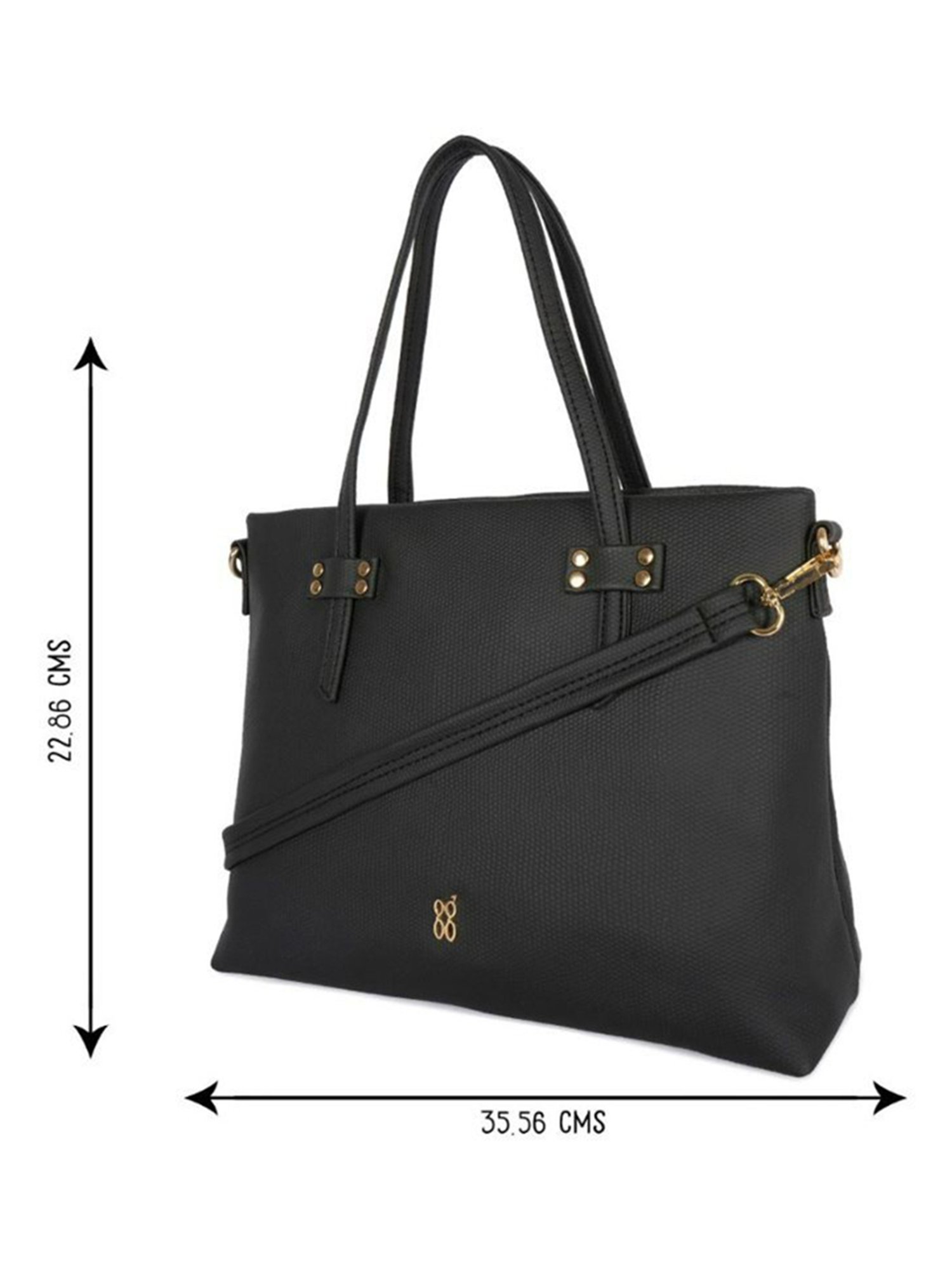 Baggit Black Textured Handbag