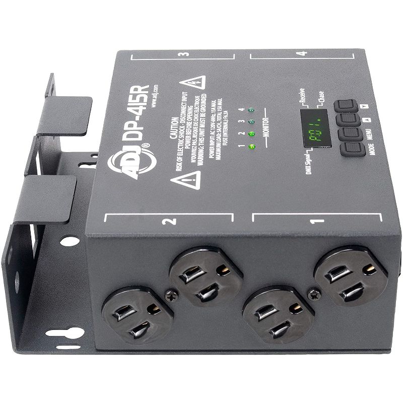ADJ DP-415R Innovative 2-in-1 Portable 4 Channel Stage Lighting DMX Dimmer and Switch Pack Intelligent DJ Equipment