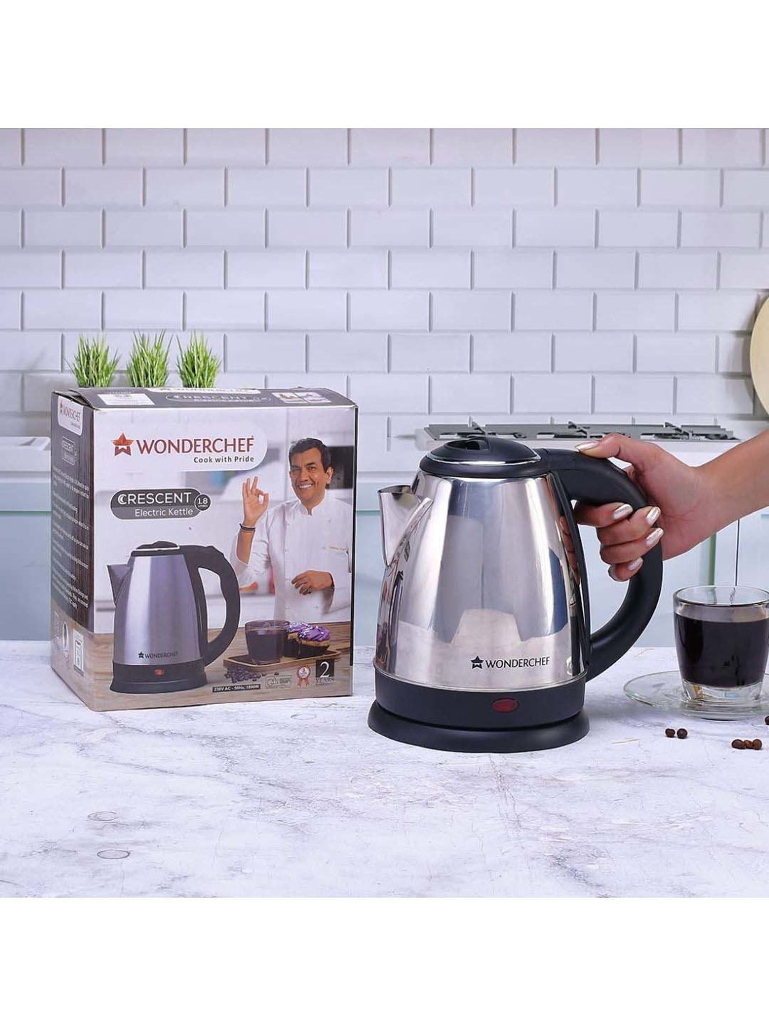 Pigeon by Stovekraft Swift Multi Cook Kettle 1.5L (Blue)