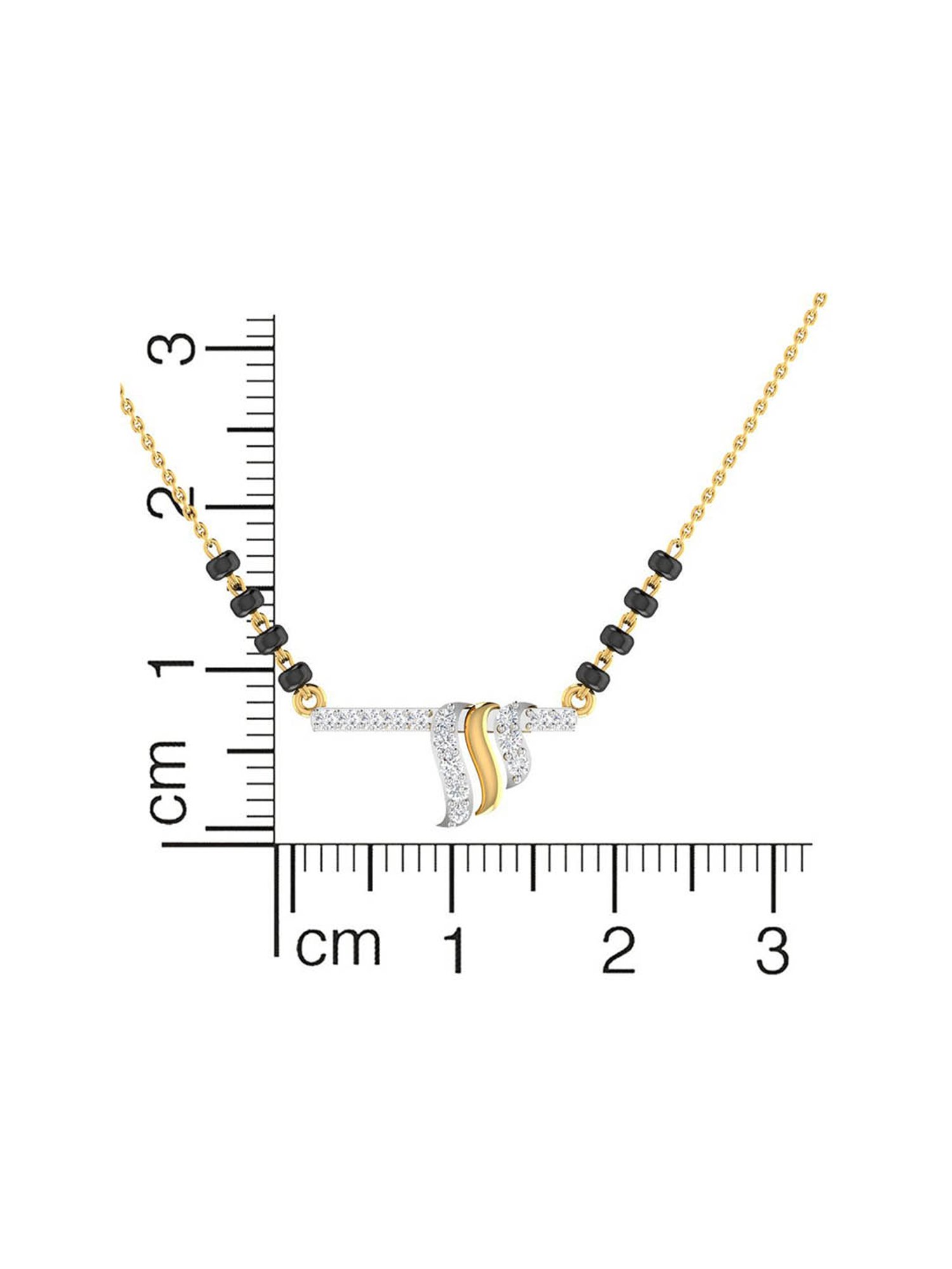 Waman Hari Pethe Jewellers 18k Gold & Diamond Mangalsutra for Women