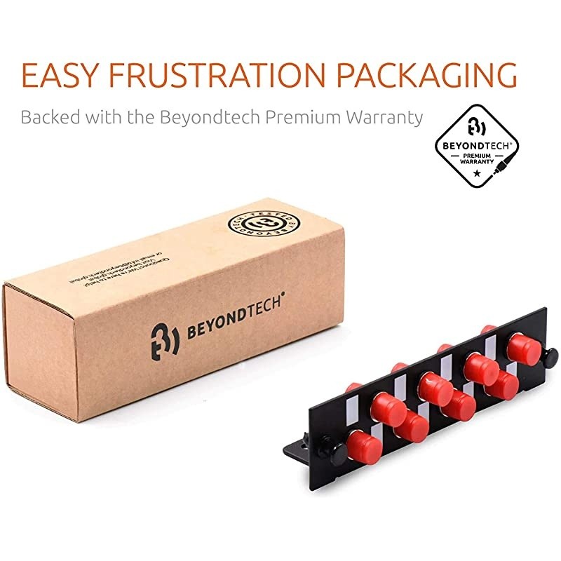 FC Fiber Adapter Panel for Enclosure with LGX Footprint UPC Loaded w8 FC Simplex OS1OS2 Singlemode Red  Single Mode Series
