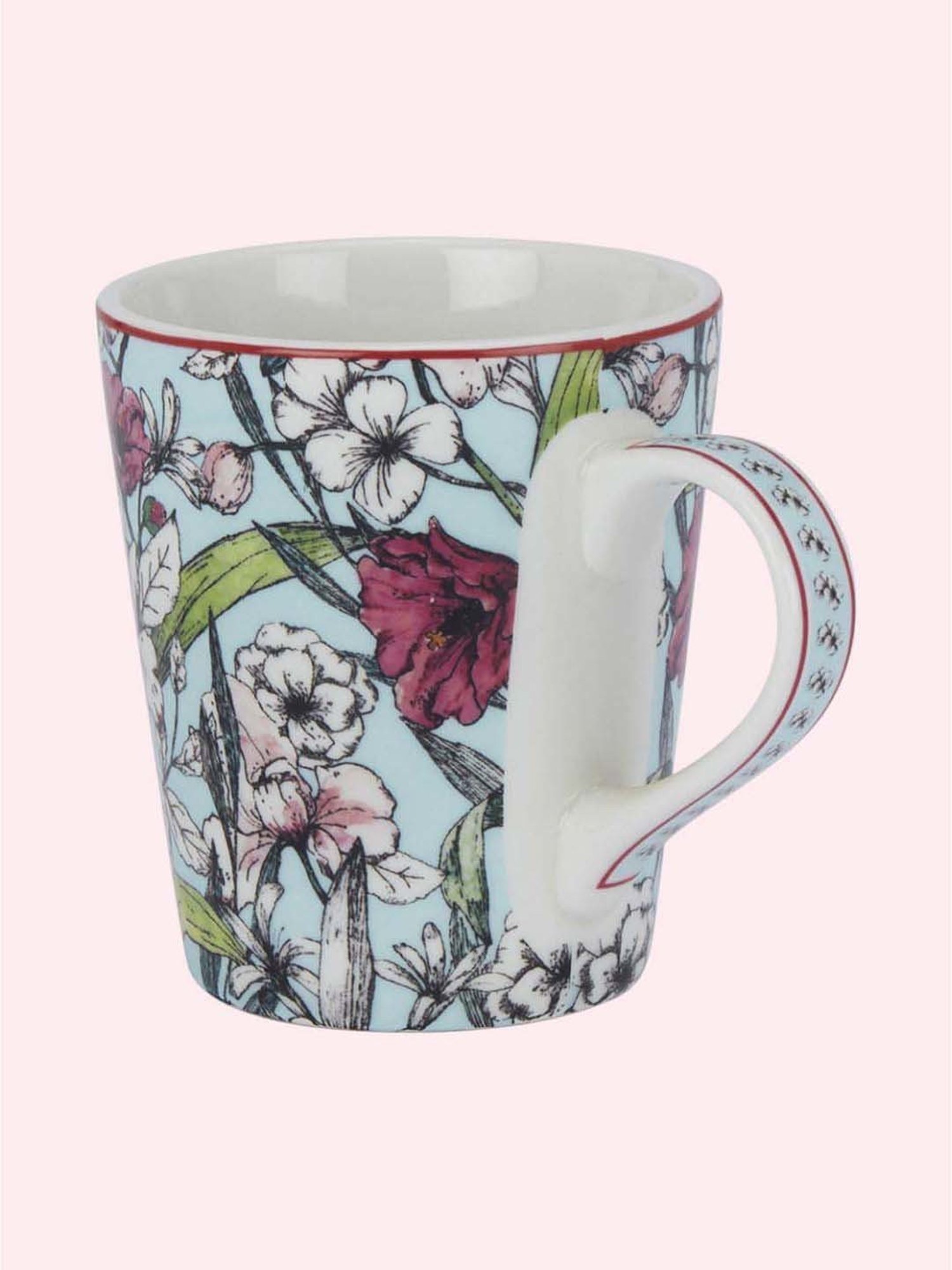 Living Scapes by Pantaloons Blue Bone China Mug (0.3 L)