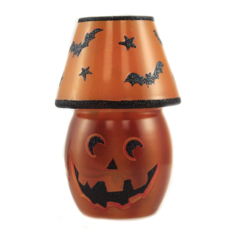 Stony Creek 5.75" Halloween Pre-Lit Lamp Bats Stars Jack-O-Lantern  -  Decorative Vases