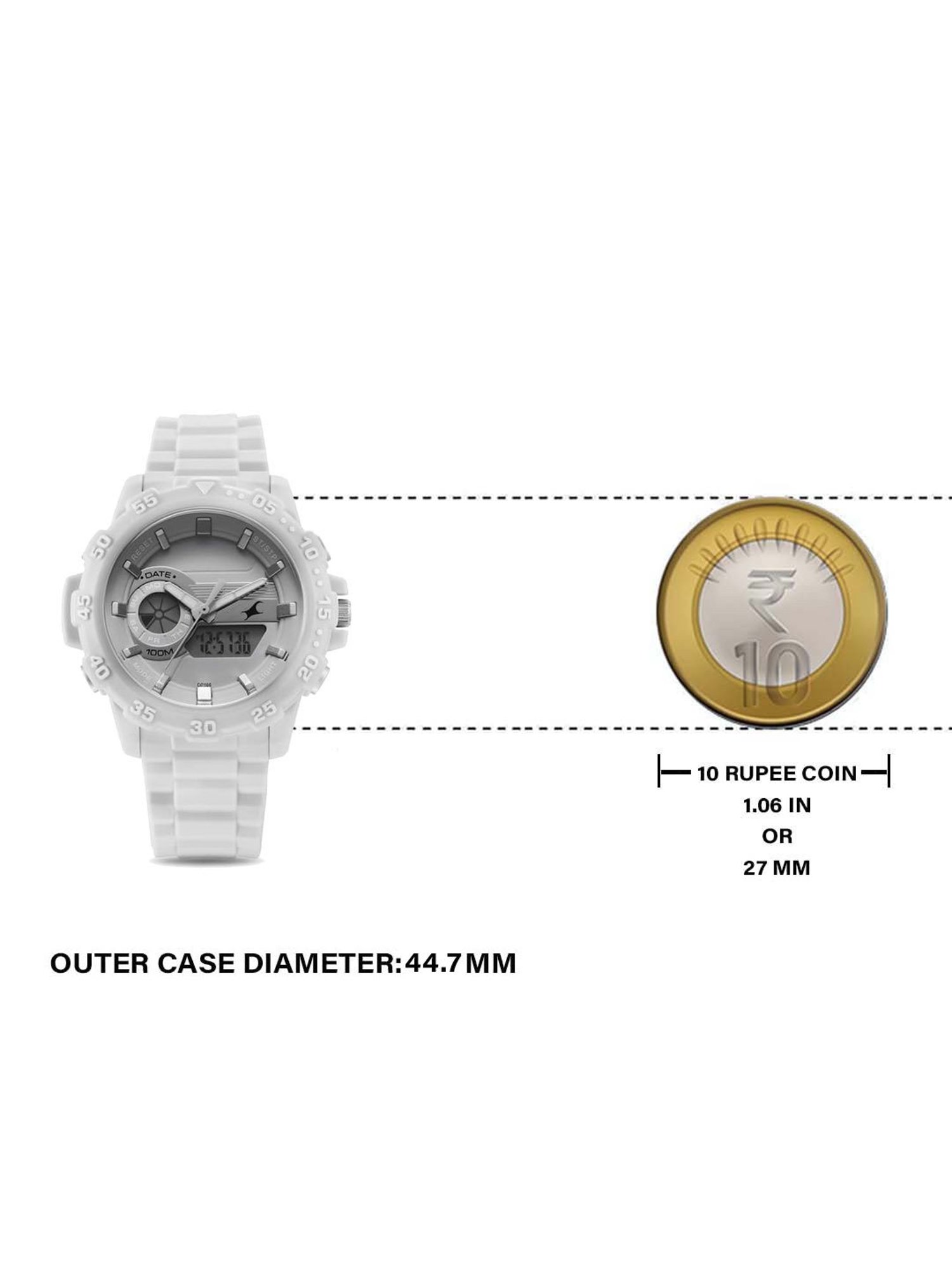 Fastrack Streetline 68029PP02 Analog Digital Watch for Women