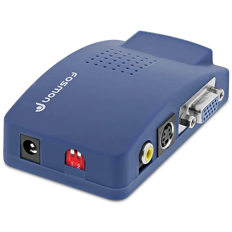 VGA To RCA Adapter Composite AV S Video To VGA Converter PC To TV Video Switch Box For HDTV Monitors Laptop Desktop PC