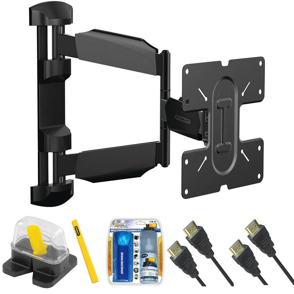 Stanley TV Wall Mount-Full Motion Articulating Mount for Medium Flat Panel Television (TMX-200FM)