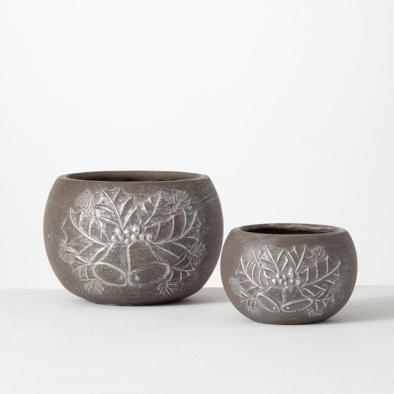 Set of 2 Metal Planters White - CosmoLiving by Cosmopolitan