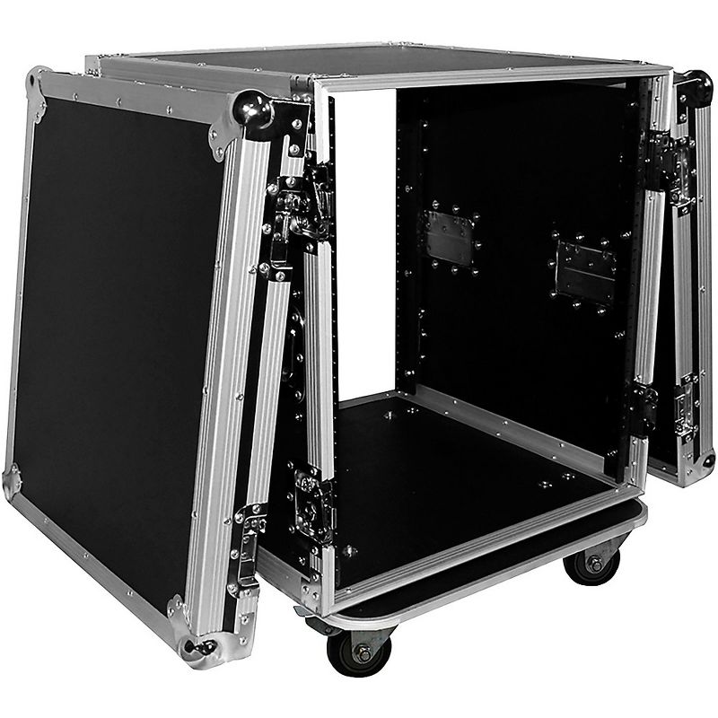 ProX 12U Space Amp Rack Mount ATA Flight Case 19" Depth w Casters