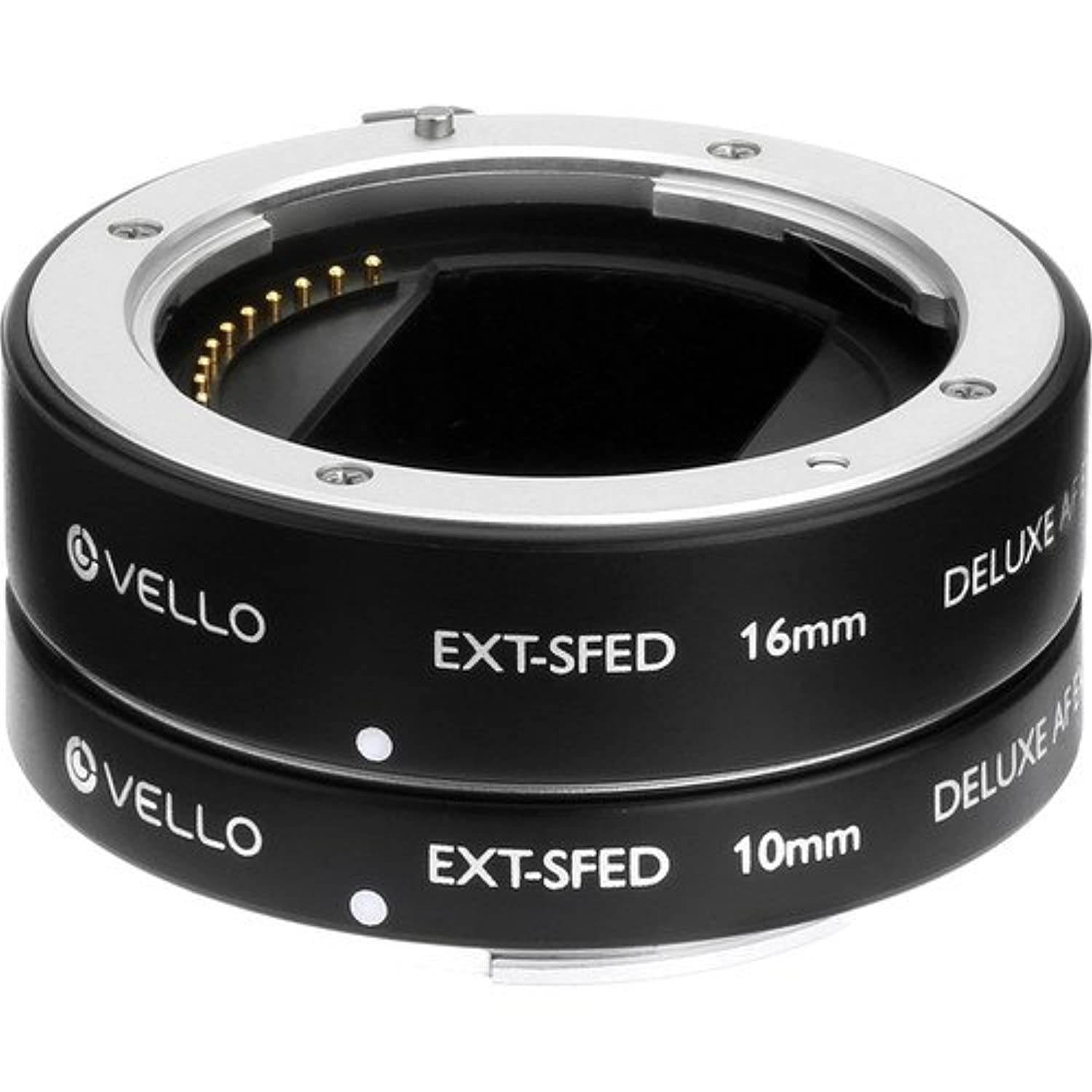 Vello EXT-SFED Deluxe Auto Focus Extension Tube Set for Sony E-Mount Lenses